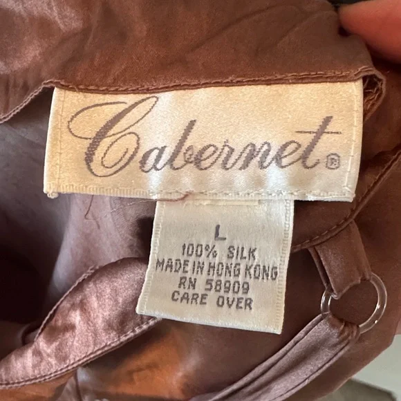 Cabernet Silk Chemise - lingerie - Picture 2 of 6